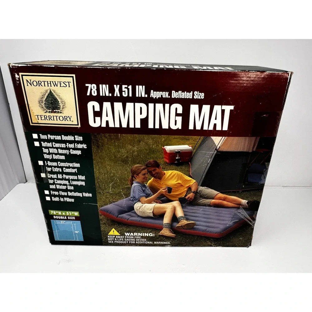 Northwest Territory Blow Up Double Size Camping Mat 78
